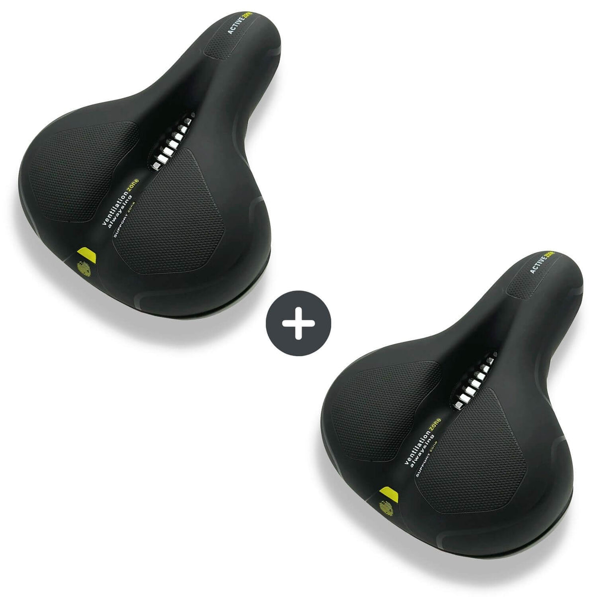 Bike Saddle Ergonomic Memory Foam Shock-Absorbing & Breathable