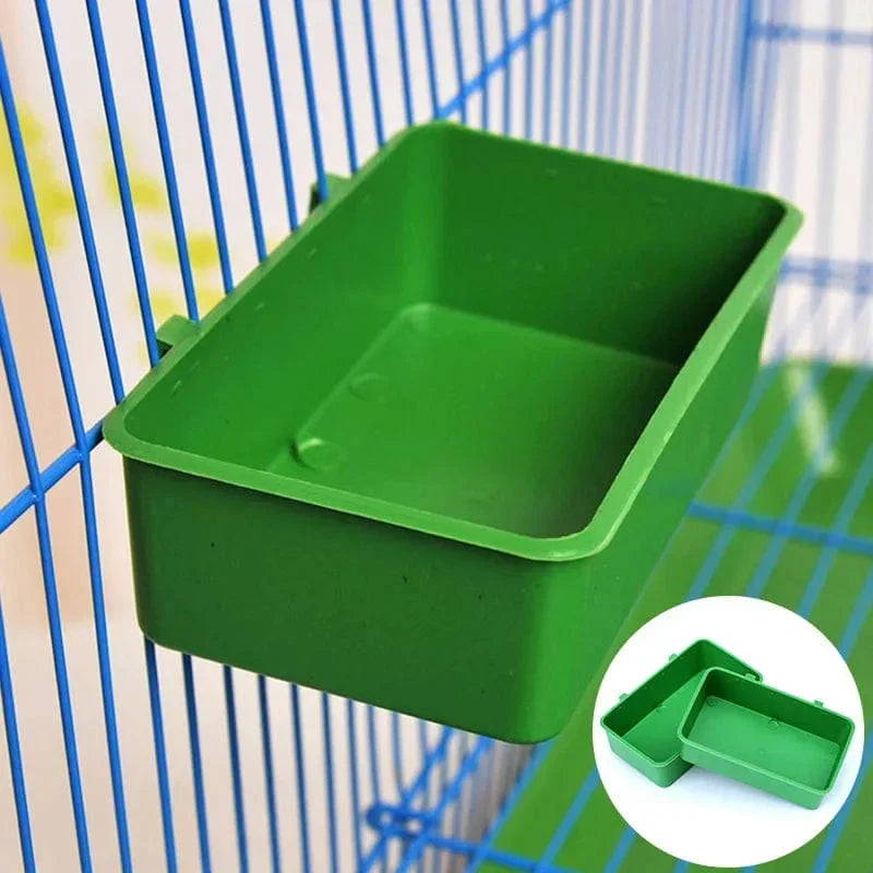 Bird Cage Bowl Hanging Hook Compact & Easy Clean