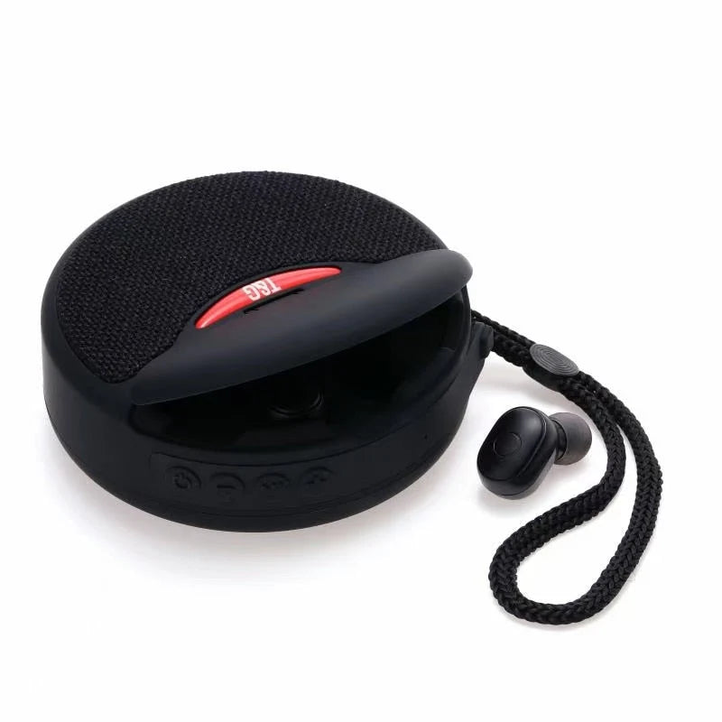 Bluetooth Speaker 2-in-1 Subwoofer & Earbuds