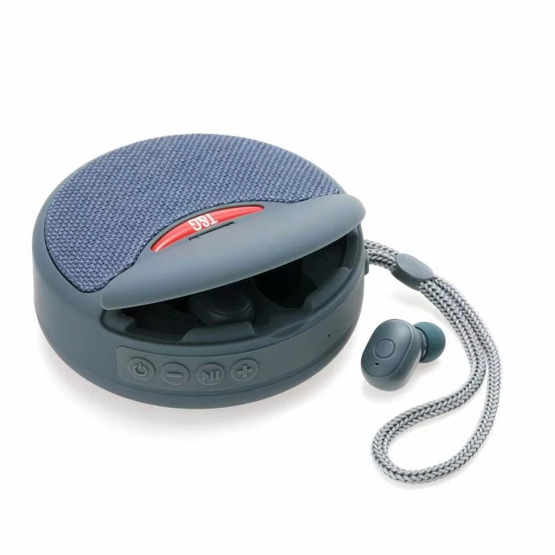 Bluetooth Speaker 2-in-1 Subwoofer & Earbuds