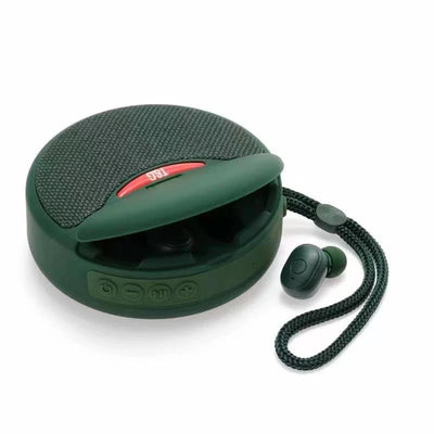 Bluetooth Speaker 2-in-1 Subwoofer & Earbuds