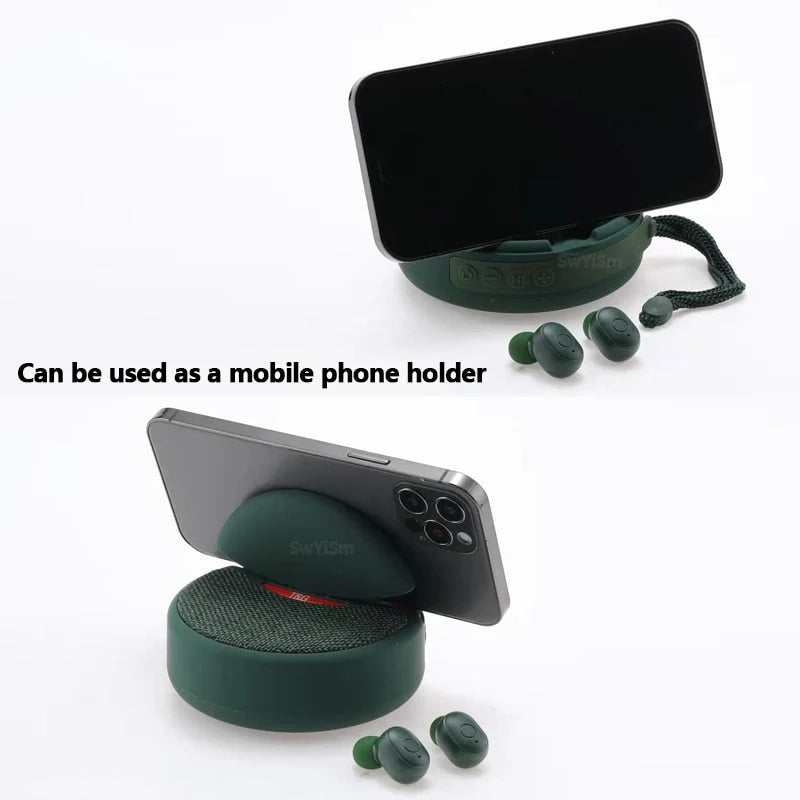 Bluetooth Speaker 2-in-1 Subwoofer & Earbuds