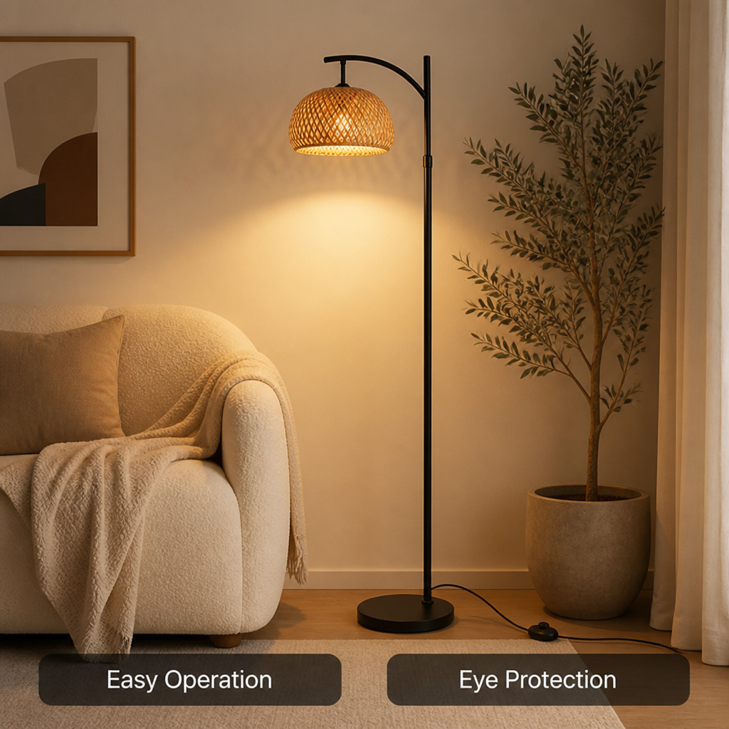 Boho Bamboo Dome Pendant Light