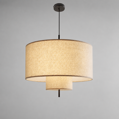 Boho Fabric LED Pebble Pendant Light