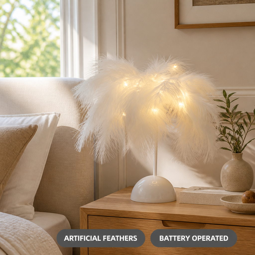 Boho Feather String Lights