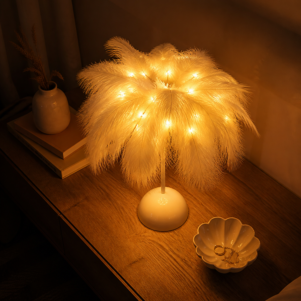 Boho Feather String Lights