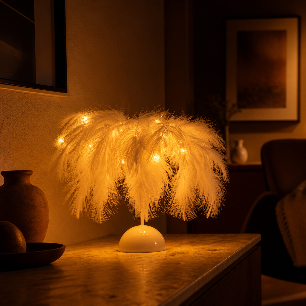 Boho Feather String Lights