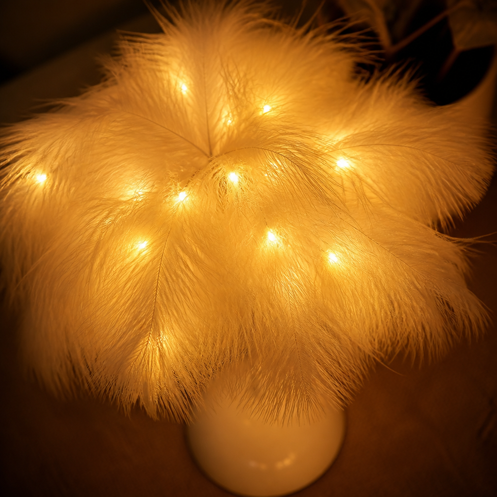 Boho Feather String Lights