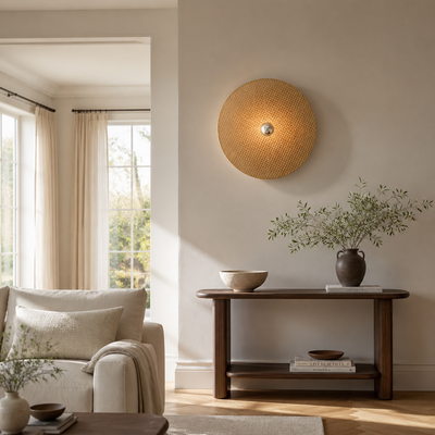 Boho Imitation Rattan Wall Sconce