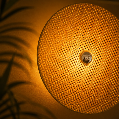 Boho Imitation Rattan Wall Sconce