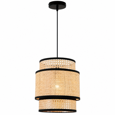 Boho Rattan Handwoven Pendant Light