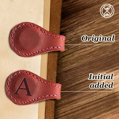 Bookmark Genuine Leather Magnetic Closure & Flat Profile