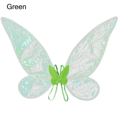 Butterfly Wings Glittering Organza Rustproof Wire & Elastic Straps