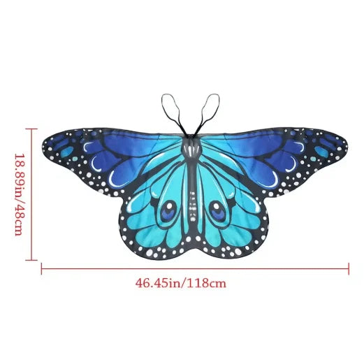 Cape Butterfly Wing Lightweight Breathable Tie Closure