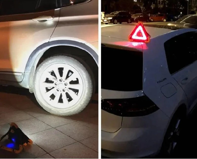 Car Emergency Lamp Solar Charging Flashlight & Power Bank