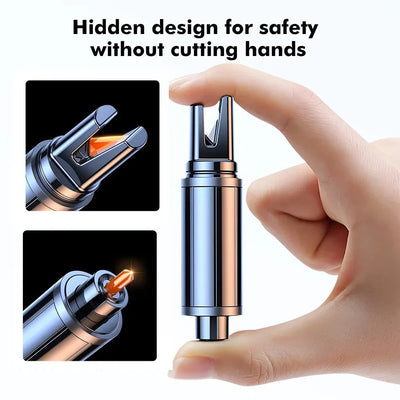 Car Emergency Tool Spring-Loaded Window Breaker & Hidden Seatbelt Cutter