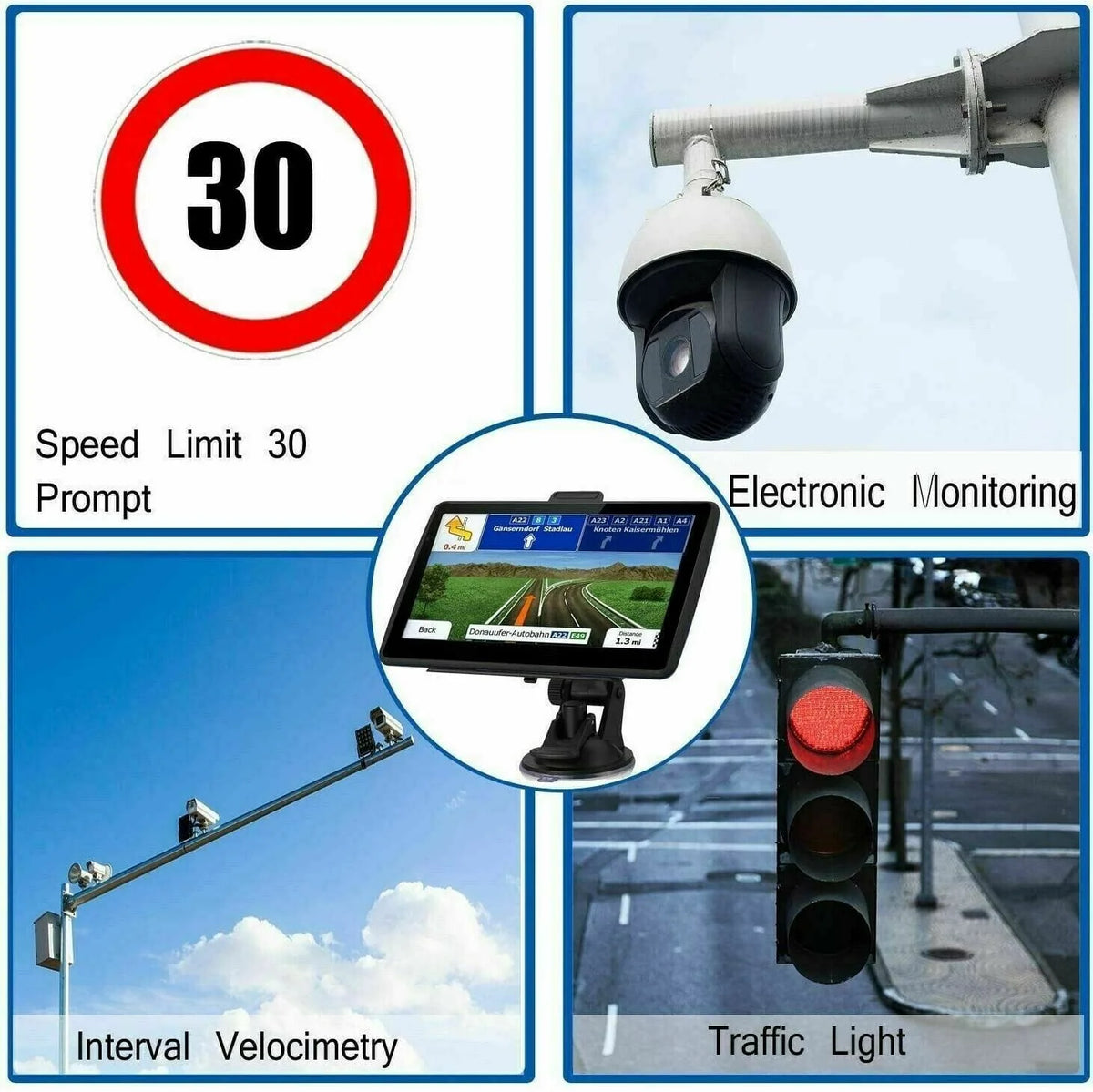 Car & Truck GPS Navigator 7-Inch Touchscreen Truck Maps