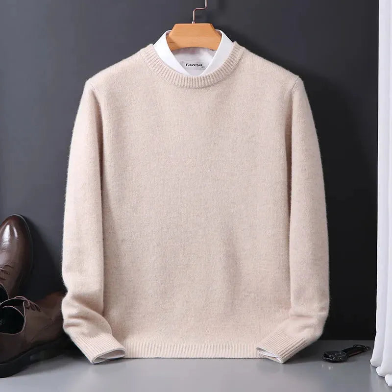 Cashmere Sweater Crew Neck Straight Cut Lightweight