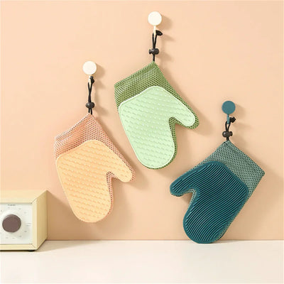 Cat Grooming Glove Silicone Nubs Breathable Mesh