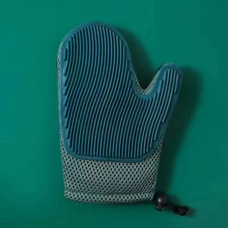 Cat Grooming Glove Silicone Nubs & Breathable Mesh
