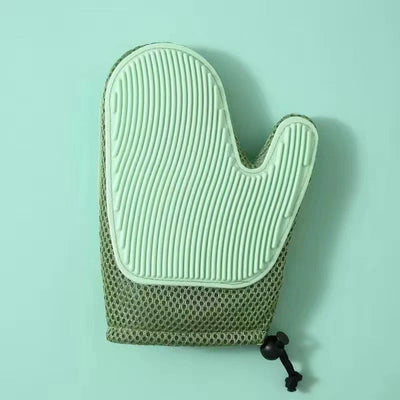 Cat Grooming Glove Silicone Nubs Breathable Mesh