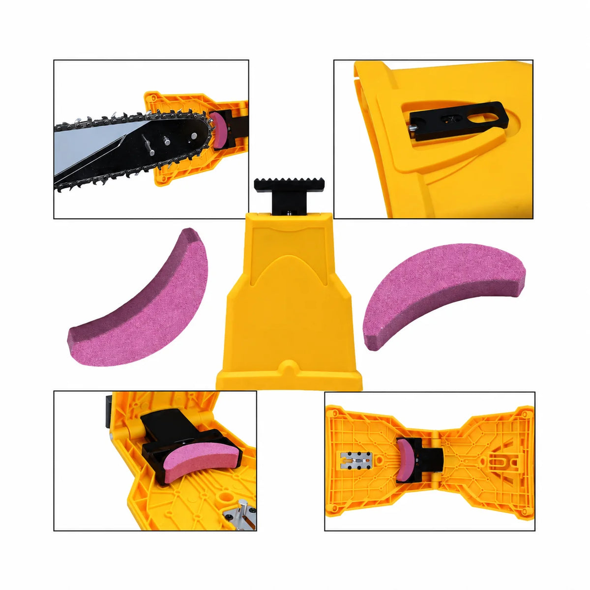 Chainsaw Sharpening Stones Set of 5 Snap-In