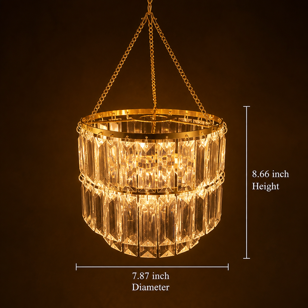 Champagne Gold Triangle String Lights