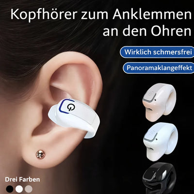 Clip-On Earbud Pain-Free Open Design Bluetooth 5.3