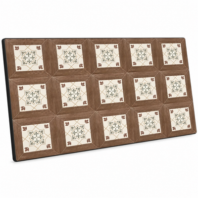 Coffee Mat Retro Tile Absorbent Non-Slip Rubber Backing