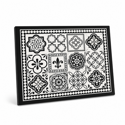 Coffee Mat Super Absorbent Non-Slip Retro Tile