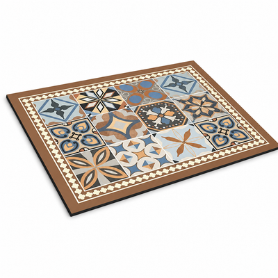 Coffee Mat Super Absorbent Non-Slip Retro Tile