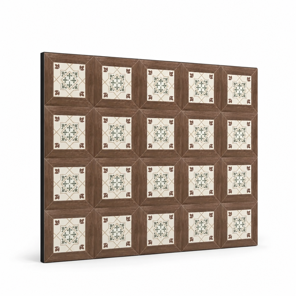 Coffee Mat Super Absorbent Non-Slip Retro Tile