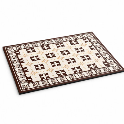 Coffee Mat Super Absorbent Non-Slip Retro Tile