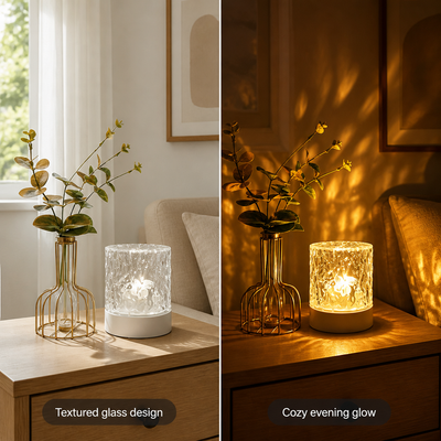 Colorful LED Simulated Flame Night Light