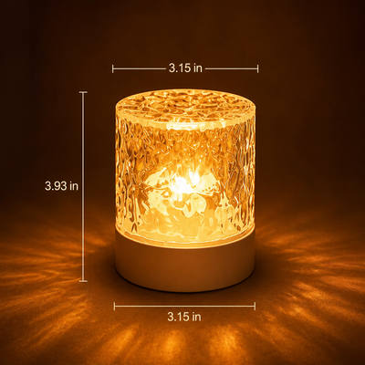 Colorful LED Simulated Flame Night Light