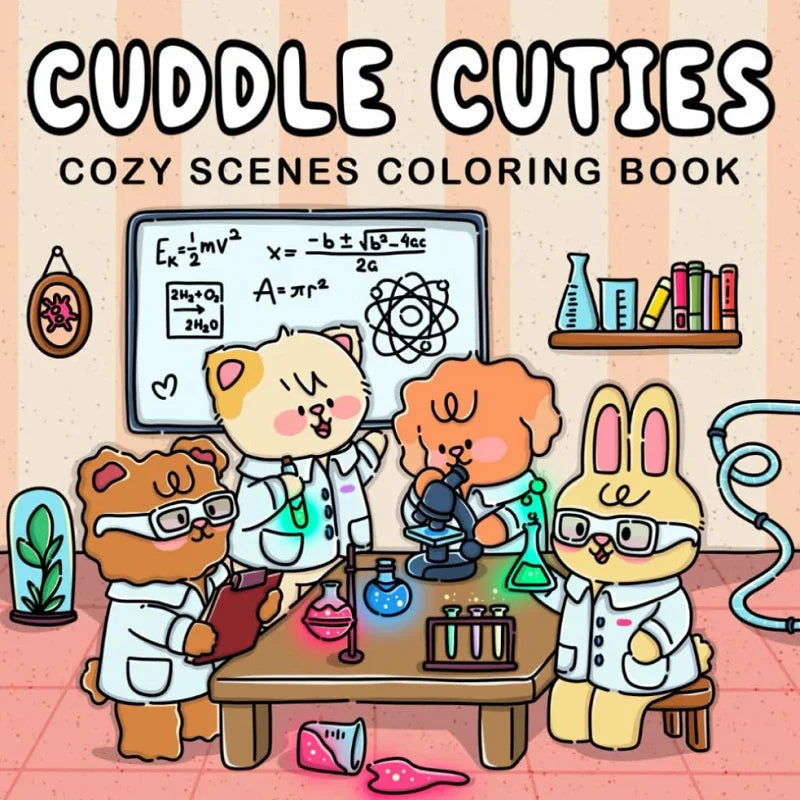 Coloring Book Halloween Cozy Scenes Thick Single Sided Paper