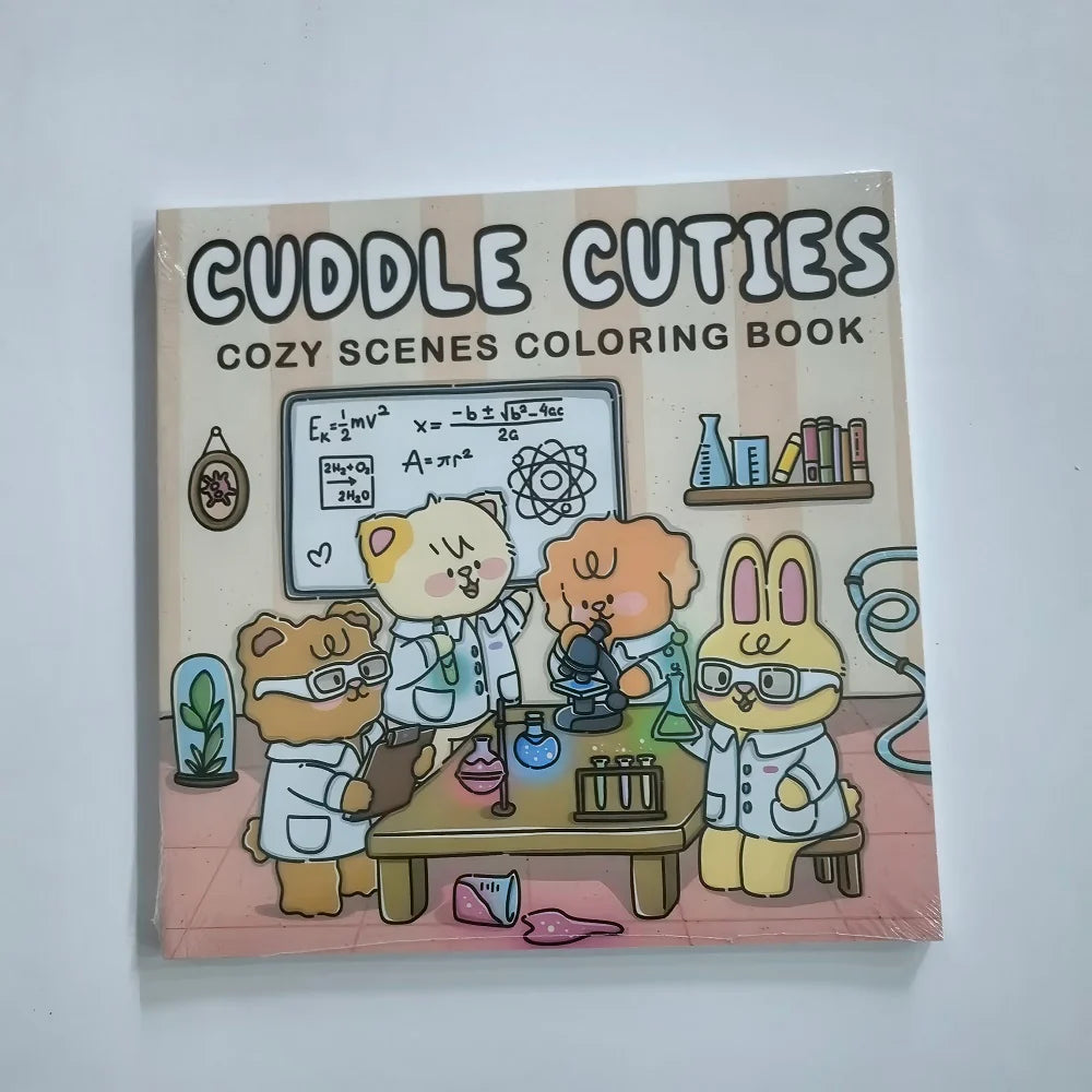 Coloring Book Halloween Cozy Scenes Thick Single Sided Paper