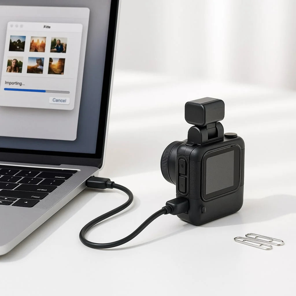 Compact Digital Camera 1080p HD Retro Design USB Charging
