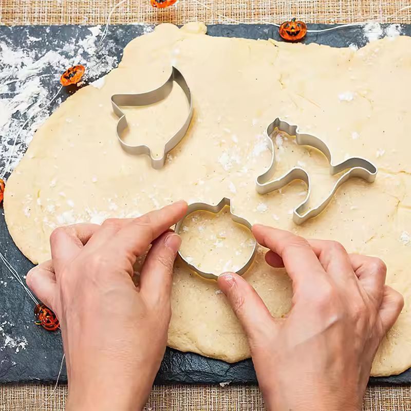Cookie Cutter Set Halloween Stainless Steel Rolled Edge