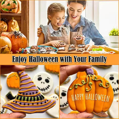Cookie Cutter Set Halloween Stainless Steel Rolled Edge