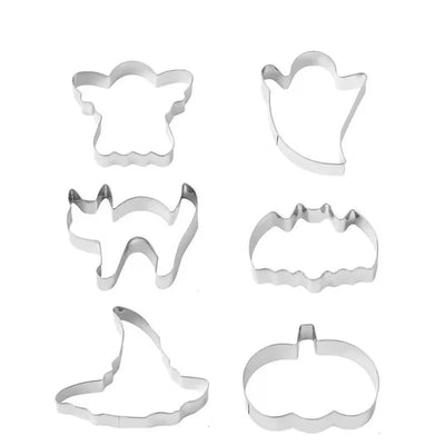 Cookie Cutter Set Halloween Stainless Steel Rolled Edge