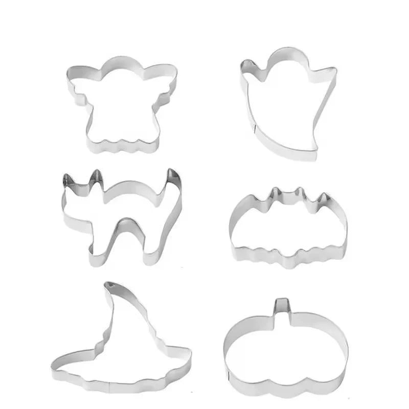 Cookie Cutter Set Halloween Stainless Steel Rolled Edge