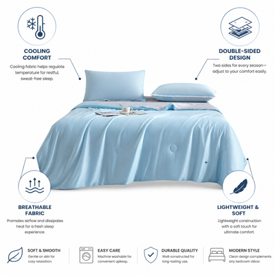 Cooling Blanket Double Sided Breathable & Lightweight