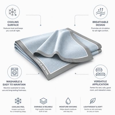 Cooling Summer Mat Breathable Washable Bed & Sofa