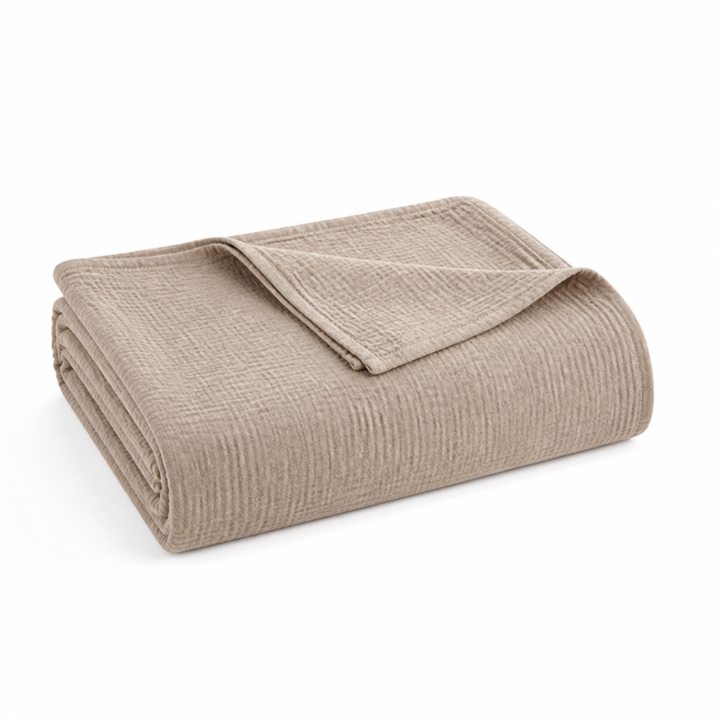 Cotton Blanket Four-Layer Gauze Ultra-Soft Lightweight & Breathable
