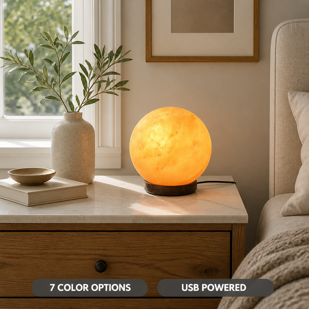 Crystal LED Spherical Night Light
