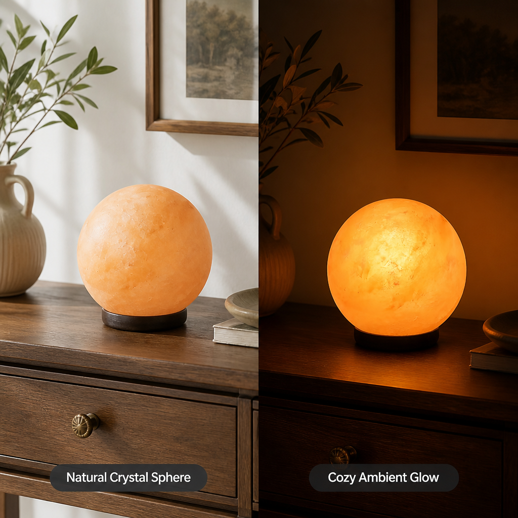 Crystal LED Spherical Night Light