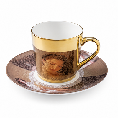 Cup & Saucer Set Anamorphic Mirror Glaze Porcelain 250ml