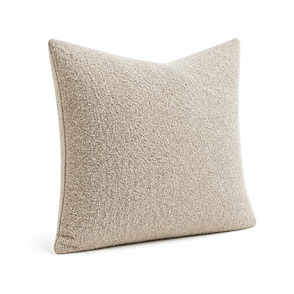 Cushion Cover Bouclé Texture Soft Polyester