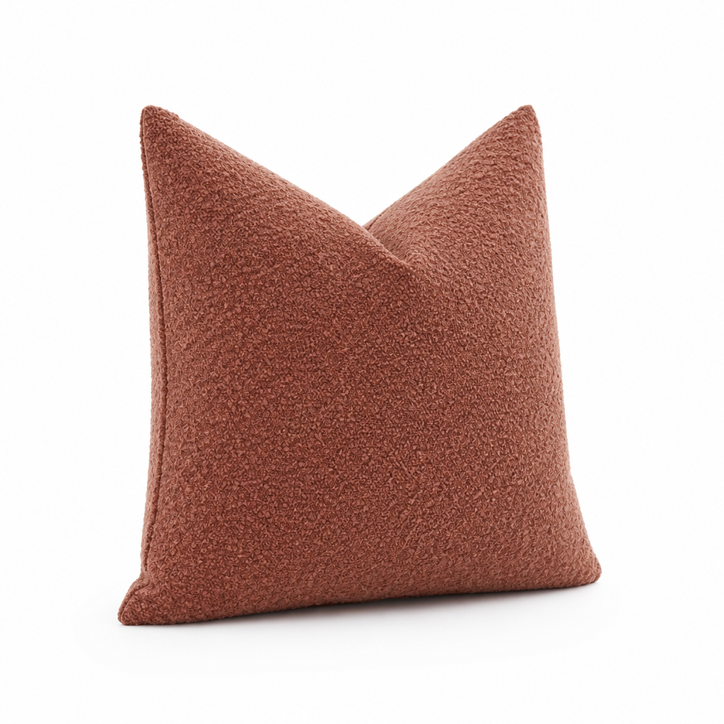 Cushion Cover Bouclé Texture Soft Polyester